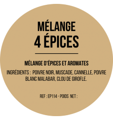 Mélange 4 épices x 12