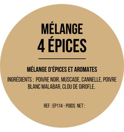 Mélange 4 épices x 12