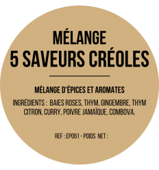 Mélange 5 saveurs Créoles x 12