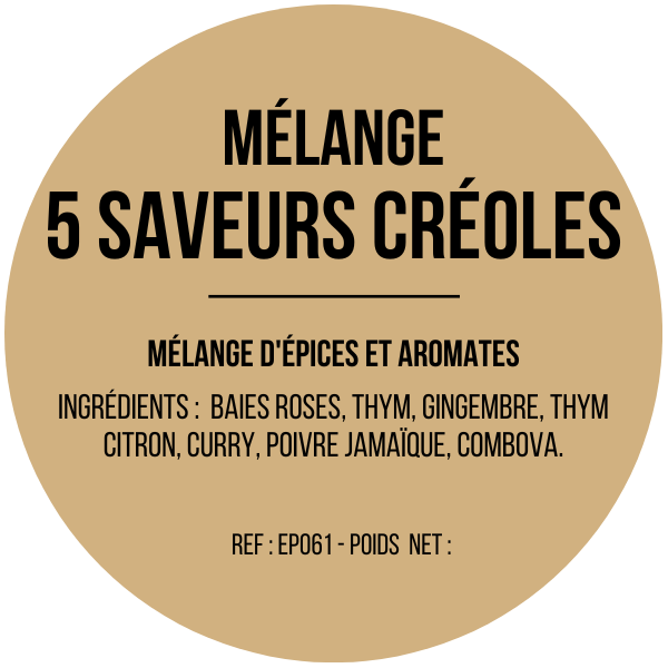 Mélange 5 saveurs Créoles x 12