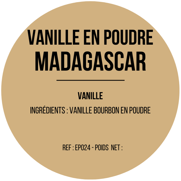 Vanille bourbon en poudre x 12