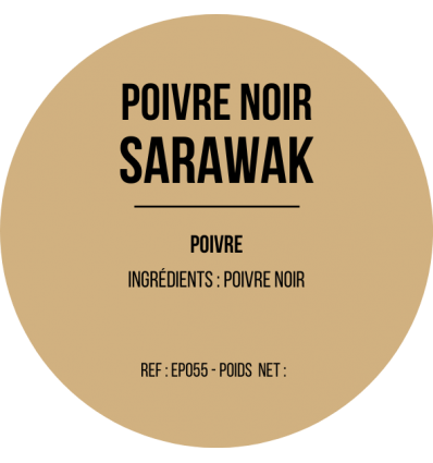 Poivre noir de Sarawak x 12