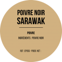 Poivre noir de Sarawak x 12