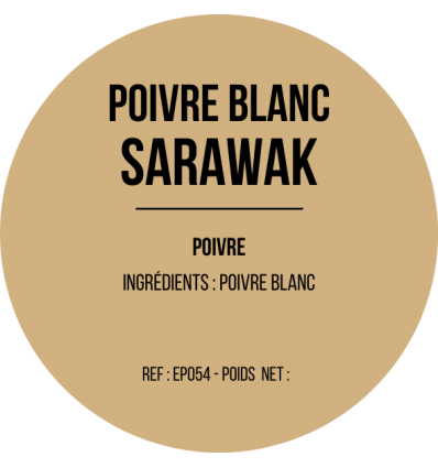 Poivre blanc de Sarawak x 12