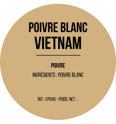 Poivre blanc Phu Phoc Vietnam x 12