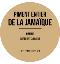 Piment de la Jamaïque entier x 12