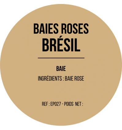 Baies roses du Brésil x 12