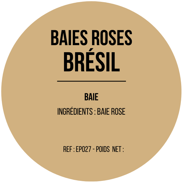 Baies roses du Brésil x 12