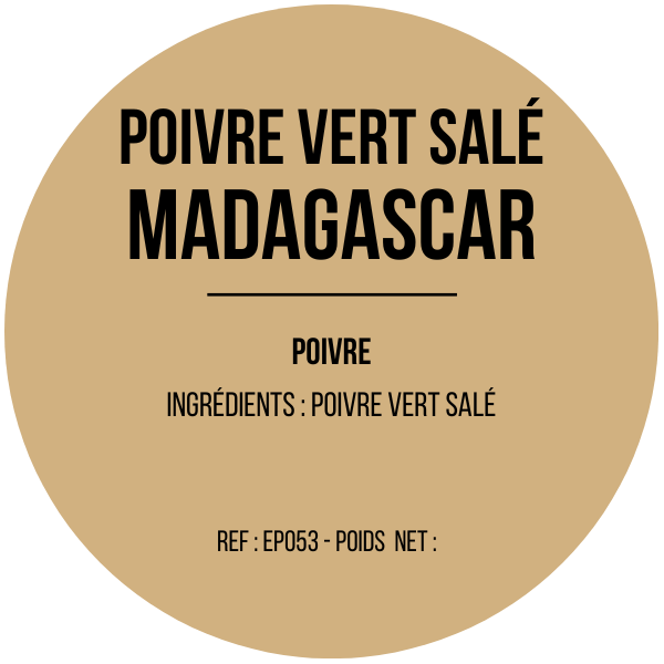 Poivre vert salé de Madagascar x 12