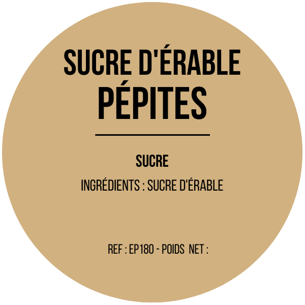 Sucre d'érable pépites x 12