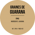 Graines de guarana hachées x 12
