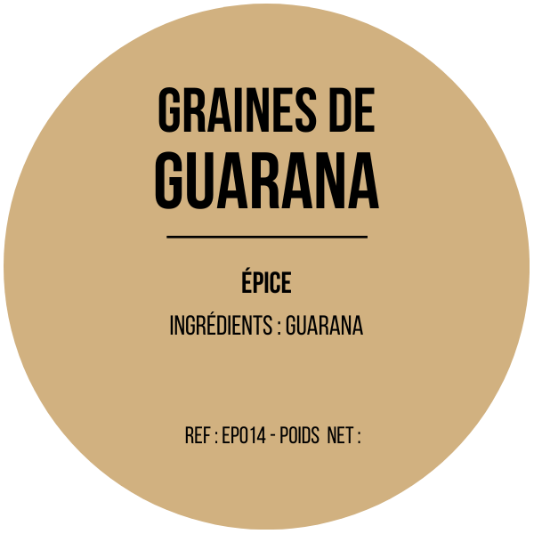 Graines de guarana hachées x 12