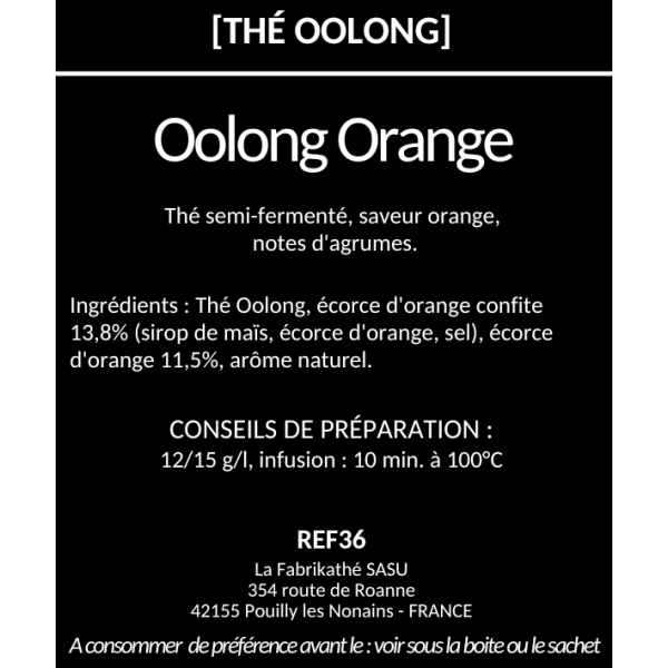 Oolong orange x20