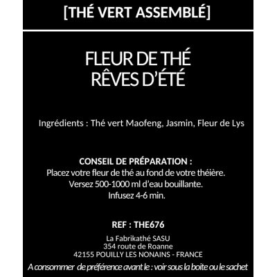 Contre-étiquette thé FBKT Contre-étiquette thé FBKT