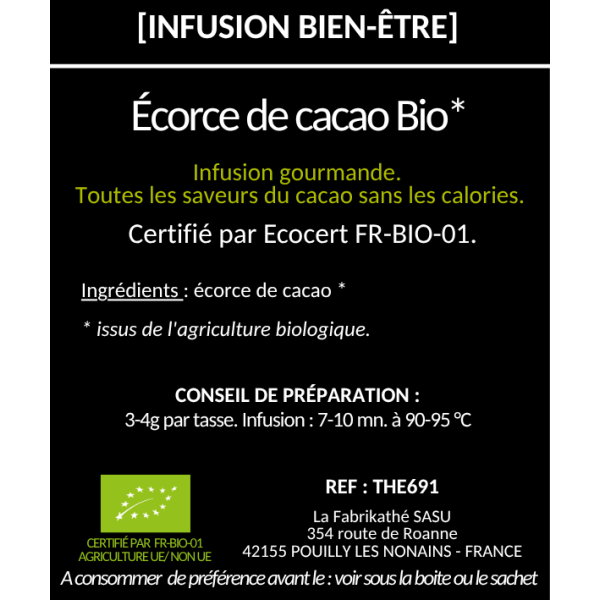 Infusion Écorce de cacao BIO* x20