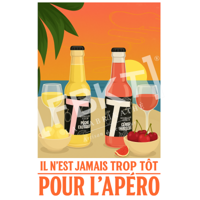 Affiche T glacé ORANGE - version 1 Affiche T glacé ORANGE - version 1