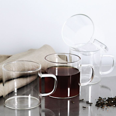 Lot de 4 tasses en verre borosilicate de 25 cl