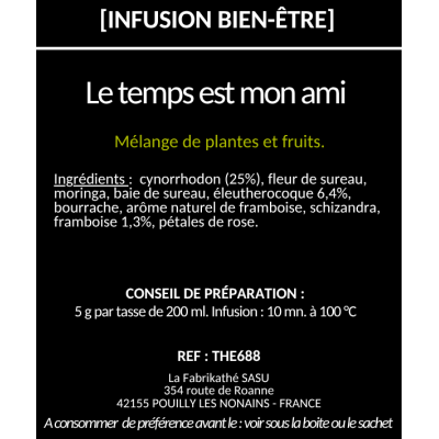 Contre-étiquette thé FBKT