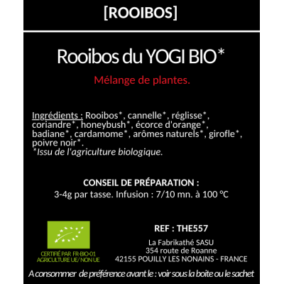 Contre-étiquette thé FBKT