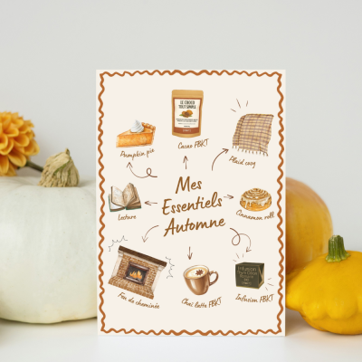 Les Essentiels d'Automne🍂 – Affiche plastifiée (A3 ou A4)