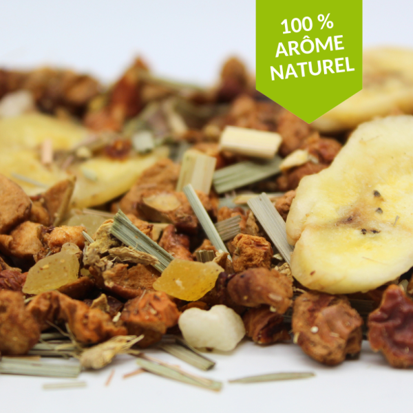 Infusion fruitée Pêche Goyave Gingembre