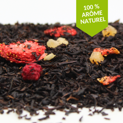 Thé noir fraise framboise