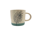 Mug "Lina" ,motif feuille de palmier